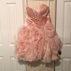 Pink organza dress